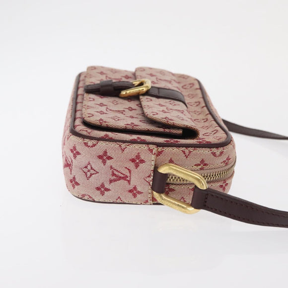LOUIS VUITTON Monogram Mini Juliet MM Shoulder Bag Red M92219 LV Auth ka1957