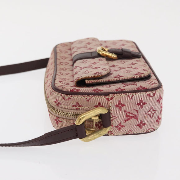 LOUIS VUITTON Monogram Mini Juliet MM Shoulder Bag Red M92219 LV Auth ka1957