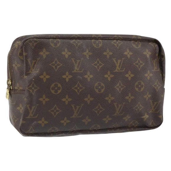 LOUIS VUITTON Monogram Trousse Toilette 28 Clutch Bag M47522 LV Auth ka1964