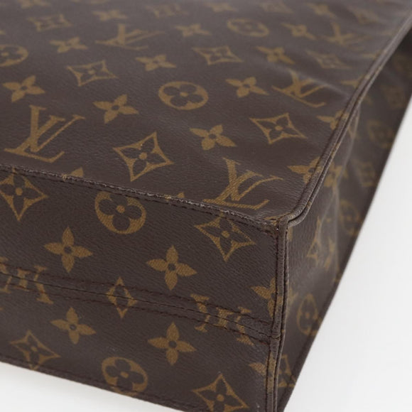 LOUIS VUITTON Monogram Sac Plat Handtasche M51140 LV Auth ka1968
