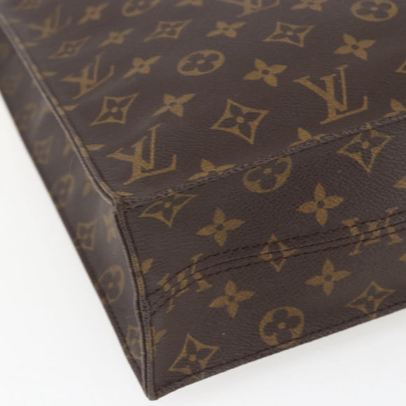 LOUIS VUITTON Monogram Sac Plat Handtasche M51140 LV Auth ka1968