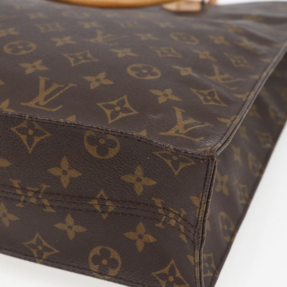 LOUIS VUITTON Monogram Sac Plat Handtasche M51140 LV Auth ka1968
