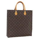 LOUIS VUITTON Monogram Sac Plat Handtasche M51140 LV Auth ka1968-1