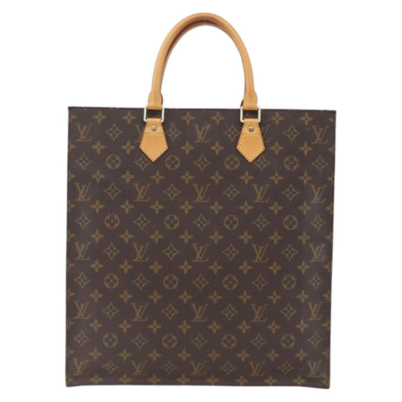 LOUIS VUITTON Monogram Sac Plat Handtasche M51140 LV Auth ka1968
