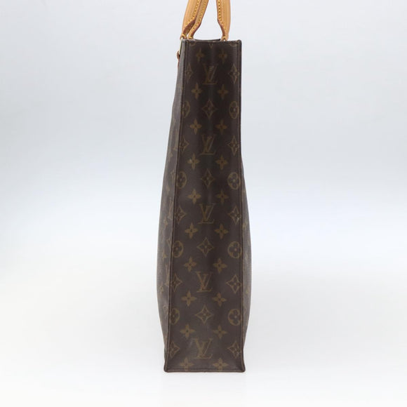 LOUIS VUITTON Monogram Sac Plat Handtasche M51140 LV Auth ka1968