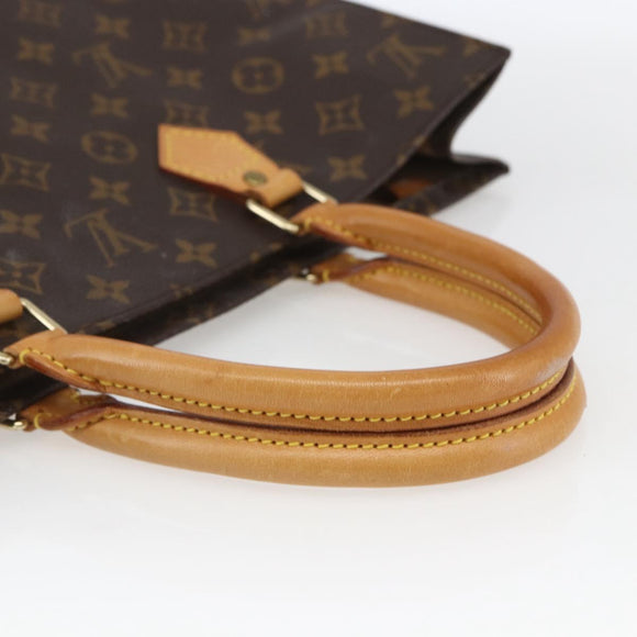 LOUIS VUITTON Monogram Sac Plat Handtasche M51140 LV Auth ka1968