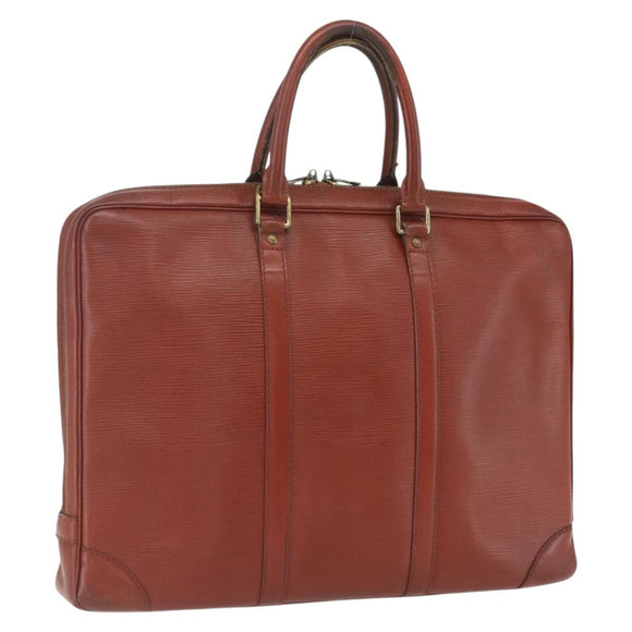 LOUIS VUITTON Epi Porte Documents Voyage Business Bag Brown M54478 Auth ka1969