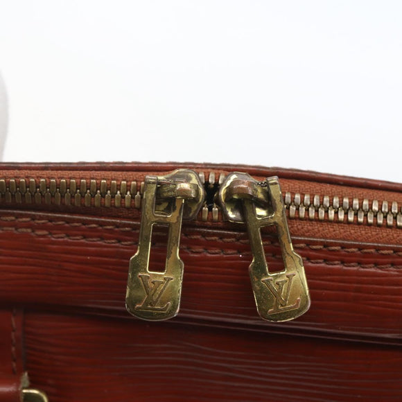 LOUIS VUITTON Epi Porte Documents Voyage Business Bag Brown M54478 Auth ka1969
