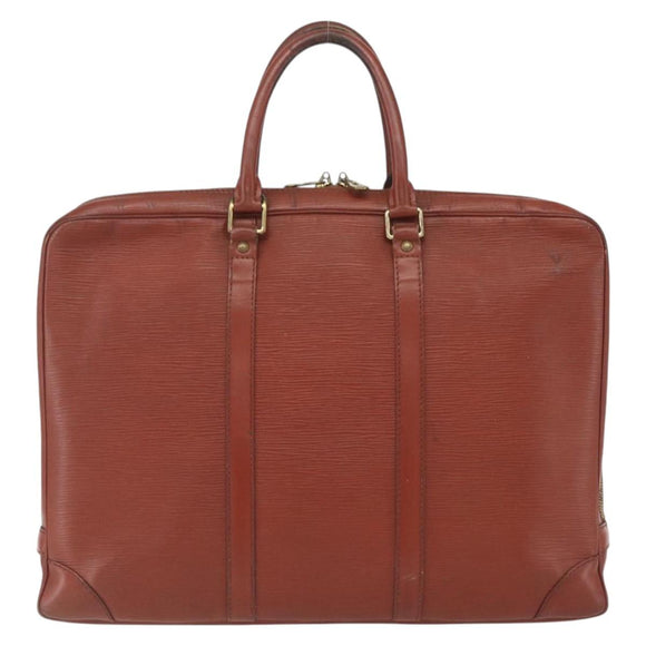 LOUIS VUITTON Epi Porte Documents Voyage Business Bag Brown M54478 Auth ka1969
