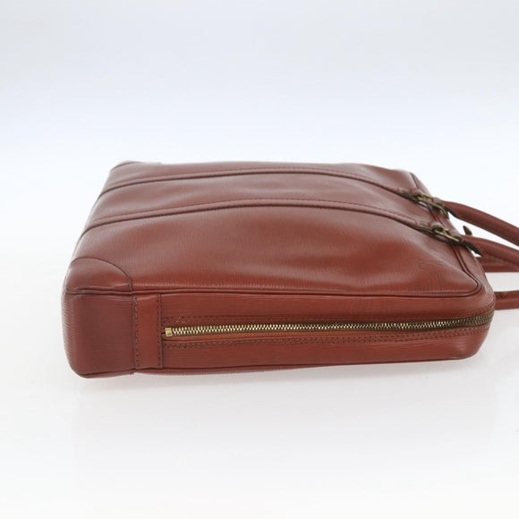 LOUIS VUITTON Epi Porte Documents Voyage Business Bag Brown M54478 Auth ka1969