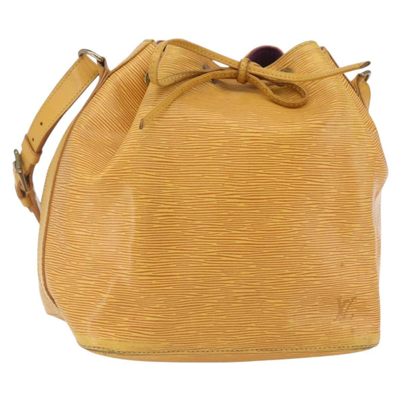 LOUIS VUITTON Epi Petit Noe Shoulder Bag Yellow M44109 LV Auth ka1972