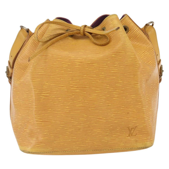 LOUIS VUITTON Epi Petit Noe Shoulder Bag Yellow M44109 LV Auth ka1972