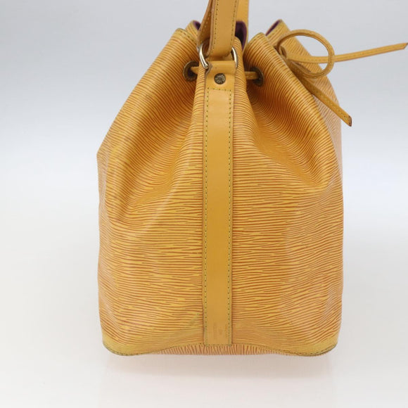 LOUIS VUITTON Epi Petit Noe Shoulder Bag Yellow M44109 LV Auth ka1972