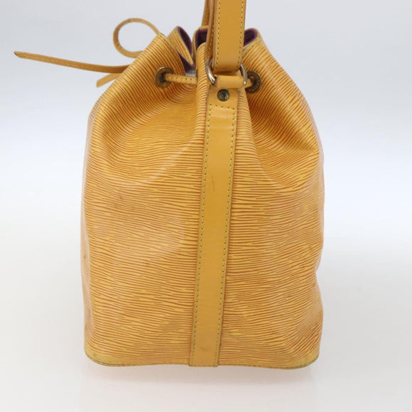 LOUIS VUITTON Epi Petit Noe Shoulder Bag Yellow M44109 LV Auth ka1972
