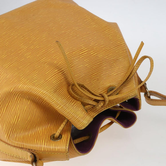 LOUIS VUITTON Epi Petit Noe Shoulder Bag Yellow M44109 LV Auth ka1972