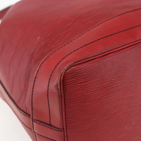 LOUIS VUITTON Epi Noe Shoulder Bag Red M44007 LV Auth ka1975