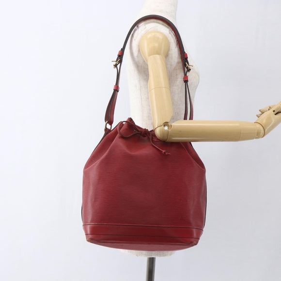 LOUIS VUITTON Epi Noe Shoulder Bag Red M44007 LV Auth ka1975