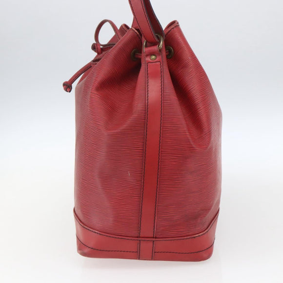 LOUIS VUITTON Epi Noe Shoulder Bag Red M44007 LV Auth ka1975