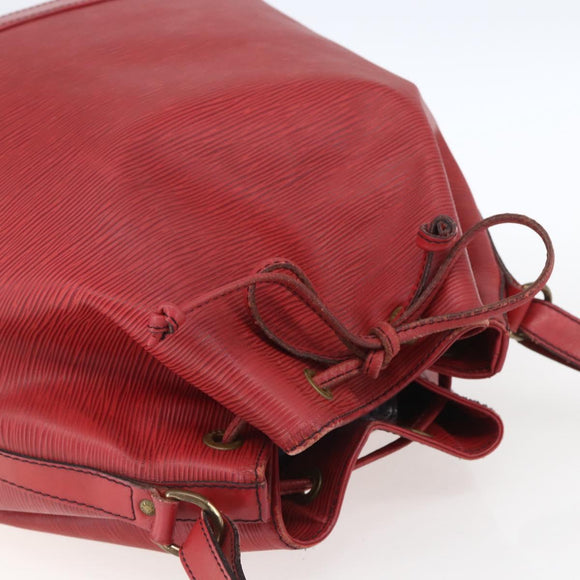 LOUIS VUITTON Epi Noe Shoulder Bag Red M44007 LV Auth ka1975
