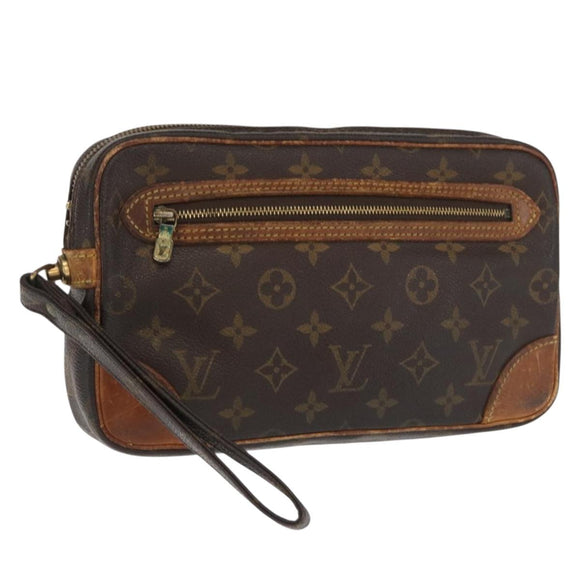 LOUIS VUITTON Monogram Marly Dragonne GM Clutch Bag M51825 LV Auth ka1977