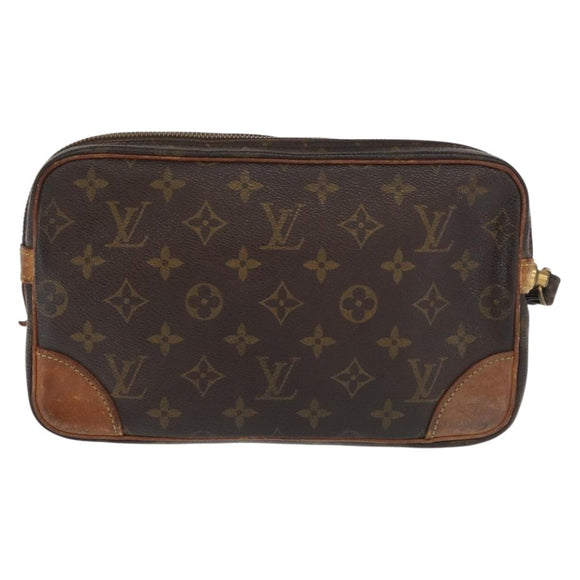 LOUIS VUITTON Monogram Marly Dragonne GM Clutch Bag M51825 LV Auth ka1977
