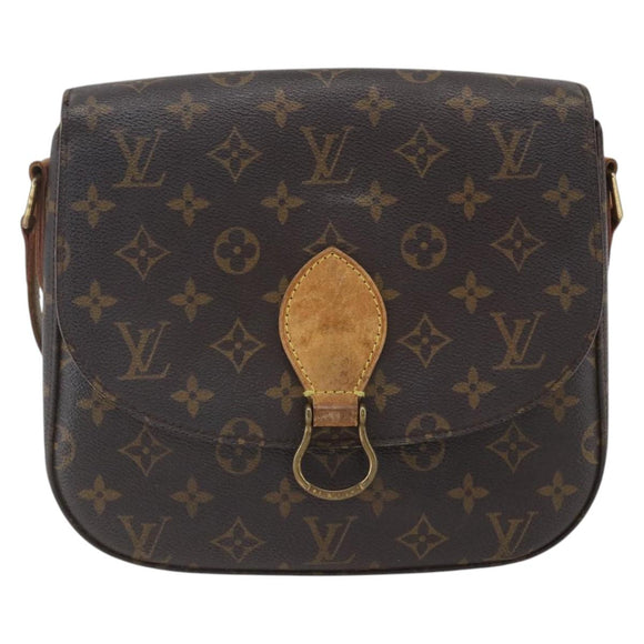 LOUIS VUITTON Monogram Saint Cloud GM Shoulder Bag M51242 LV Auth ka1978