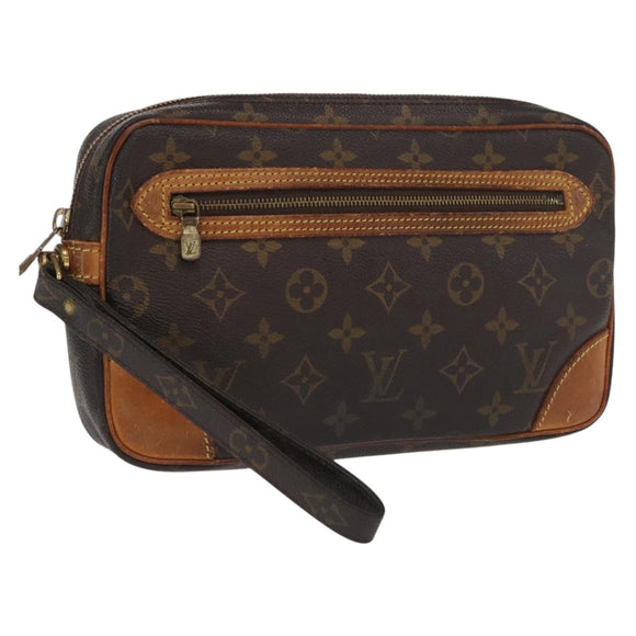 LOUIS VUITTON Monogram Marly Dragonne GM Clutch Bag M51825 LV Auth ka1979