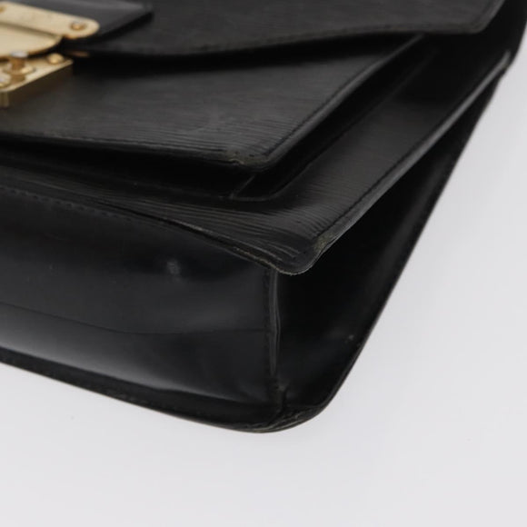 LOUIS VUITTON Epi Monceau 28 Hand Bag Black M52122 LV Auth ka1983