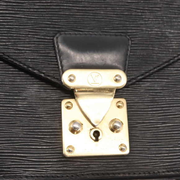LOUIS VUITTON Epi Monceau 28 Hand Bag Black M52122 LV Auth ka1983