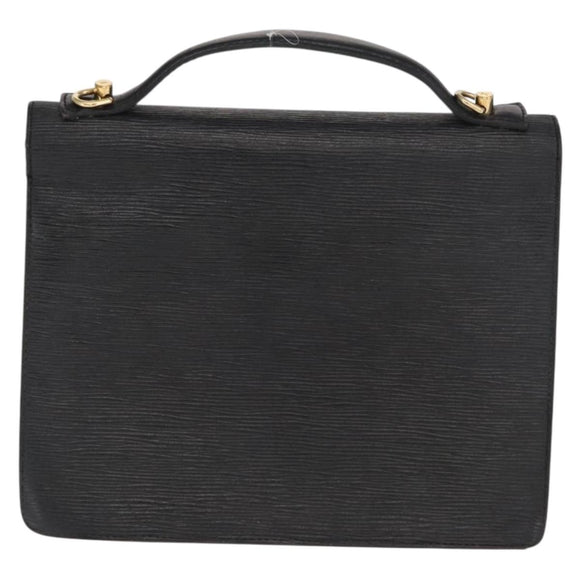 LOUIS VUITTON Epi Monceau 28 Hand Bag Black M52122 LV Auth ka1983