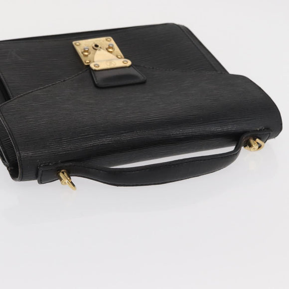 LOUIS VUITTON Epi Monceau 28 Hand Bag Black M52122 LV Auth ka1983
