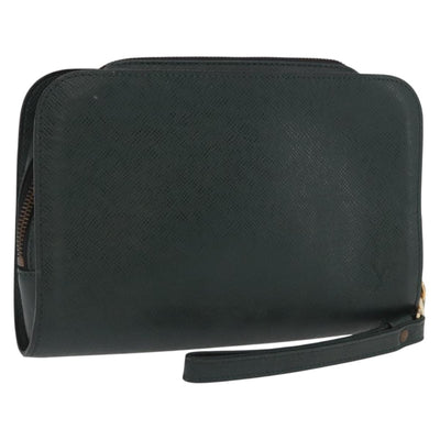 LOUIS VUITTON Taiga Baikal Clutch Bag Epicea M30184 LV Auth ka1986