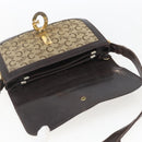 CELINE C Sulky Shoulder Bag Canvas Brown Gold Auth ka1988-14