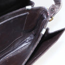 CELINE C Sulky Shoulder Bag Canvas Brown Gold Auth ka1988-19
