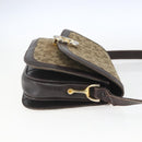CELINE C Sulky Shoulder Bag Canvas Brown Gold Auth ka1988-5