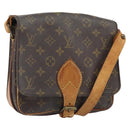 LOUIS VUITTON Monogram Cartouchiere MM Shoulder Bag M51253 LV Auth ka1989-1