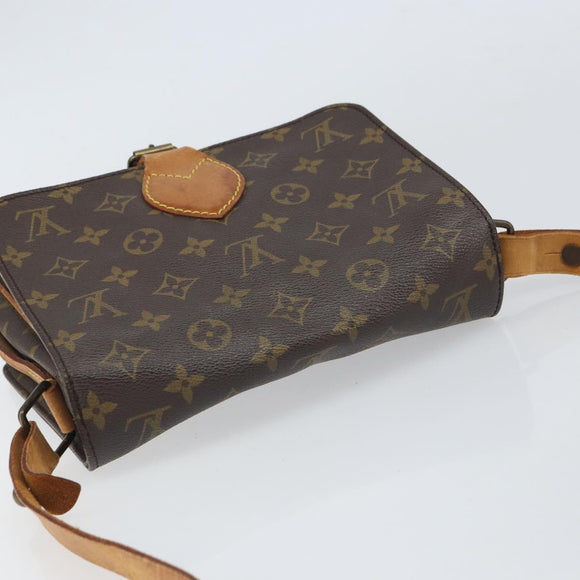 LOUIS VUITTON Monogram Cartouchiere MM Shoulder Bag M51253 LV Auth ka1989