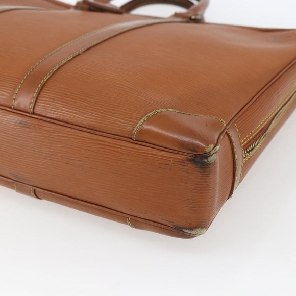 LOUIS VUITTON Epi Porte Documents Voyage Business Bag Brown M54478 Auth ka1990