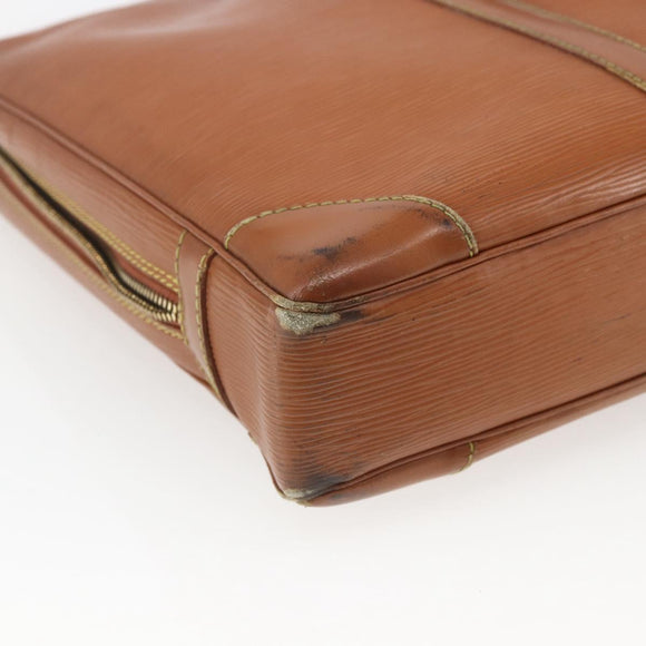 LOUIS VUITTON Epi Porte Documents Voyage Business Bag Brown M54478 Auth ka1990