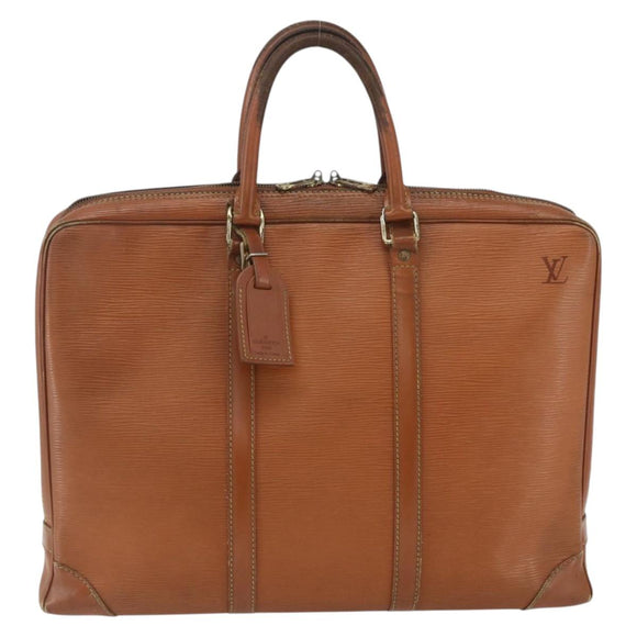 LOUIS VUITTON Epi Porte Documents Voyage Business Bag Brown M54478 Auth ka1990