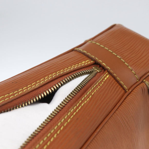 LOUIS VUITTON Epi Porte Documents Voyage Business Bag Brown M54478 Auth ka1990