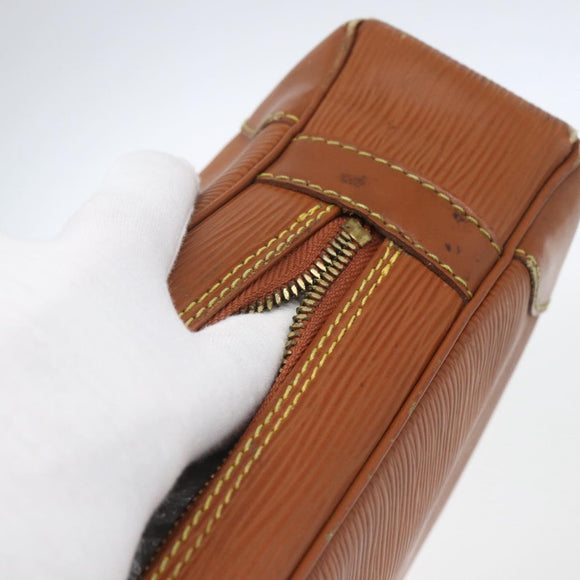 LOUIS VUITTON Epi Porte Documents Voyage Business Bag Brown M54478 Auth ka1990