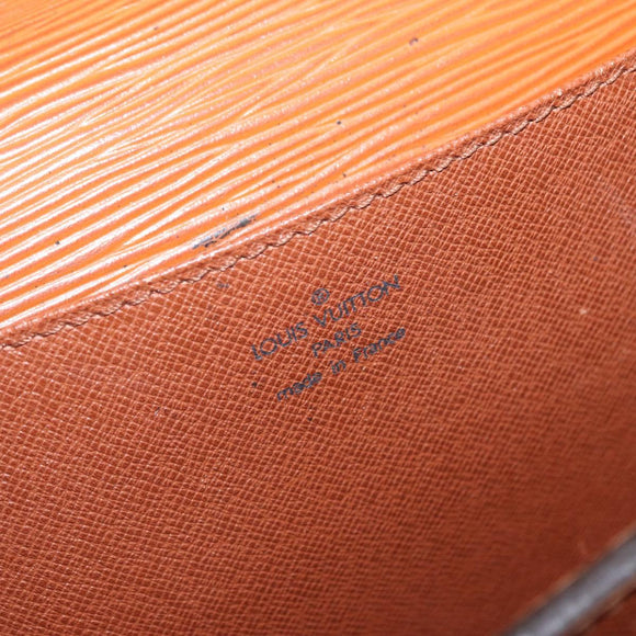 LOUIS VUITTON Epi Serviette Conseiller Briefcase Zipangu Gold M54428 Auth ka1991