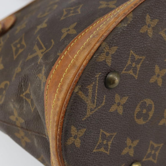 LOUIS VUITTON Monogram Bucket PM Shoulder Bag M42238 LV Auth ka1993