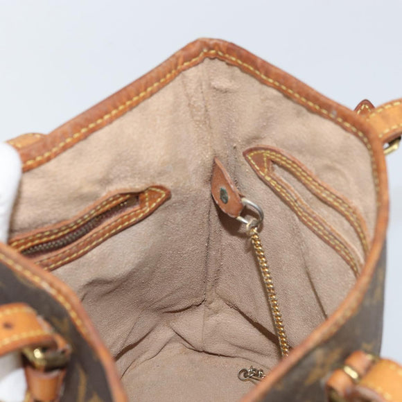 LOUIS VUITTON Monogram Bucket PM Shoulder Bag M42238 LV Auth ka1993