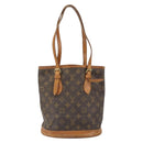 LOUIS VUITTON Monogram Bucket PM Shoulder Bag M42238 LV Auth ka1993-13