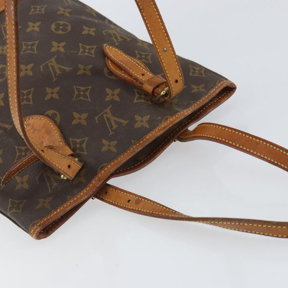 LOUIS VUITTON Monogram Bucket PM Shoulder Bag M42238 LV Auth ka1993