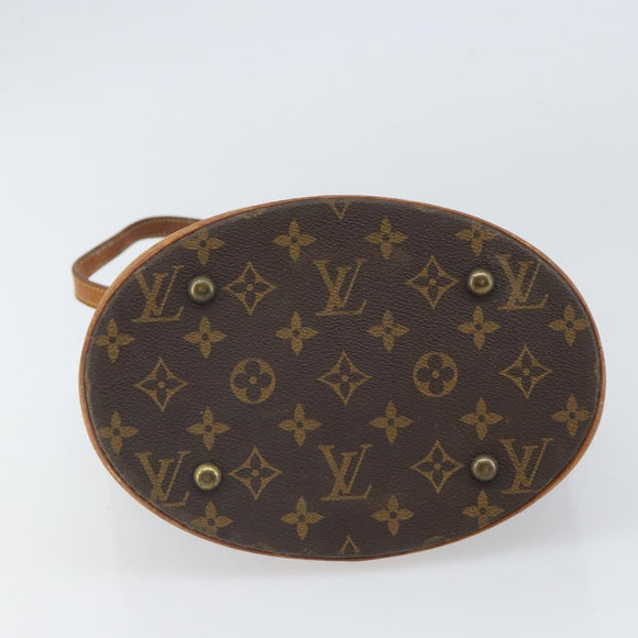 LOUIS VUITTON Monogram Bucket PM Shoulder Bag M42238 LV Auth ka1993