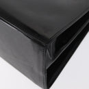Salvatore Ferragamo Gancini Hand Bag Patent leather 2way Black Gold Auth ka1994-15