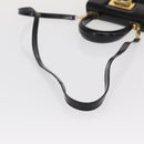 Salvatore Ferragamo Gancini Hand Bag Patent leather 2way Black Gold Auth ka1994-9